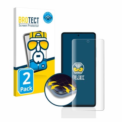 BROTECT - Screenprotector voor Xiaomi Poco F5 - Folie Beschermfolie transparant volledig dekking - 2 Stuks