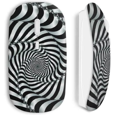 Souris sans fil - Zèbre - Black and White - Noir et blanc - Clé USB wifi incluse - Compatible Mac et PC