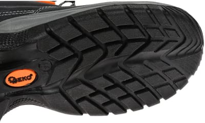GEKO Zwarte veiligheidsschoenen - Leer - Antislip - Maat 40