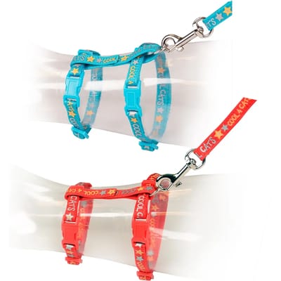 Duvo+ Kat Wandelset Love Rood/Roze 20-35cm / 10mm - 125cm