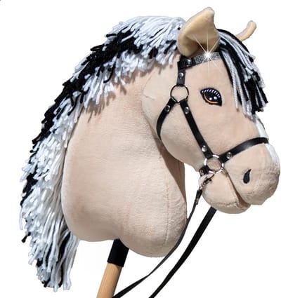 Hobby Horse Land - Hobby Horse "Dune" Fjord - inclusief halster & diamanten frontriem - Stokpaard - A3