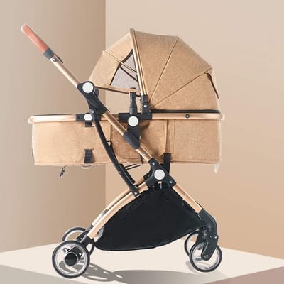 Kinderwagen Buggy - Compact Inklapbaar - Reizen Met Baby - Lichtgewicht Aluminium Frame - 33x53x101cm - Blauw
