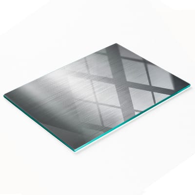 Multifunctionele decoratieve snijplank voor de keuken met achtergrond van gehard metaal, 80x52 cm