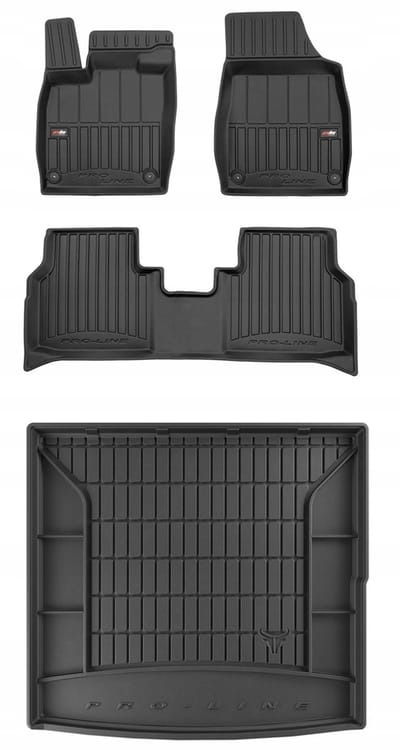 FROGUM ProLine - Automatten Set + Kofferbakmat - Perfecte Pasvorm - Geurloos TPE - Slijtvast Ontwerp