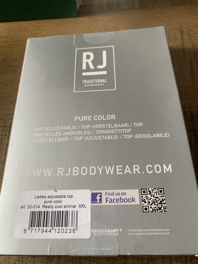 RJ P.C. L. Top (adjustable)  Animal XXL