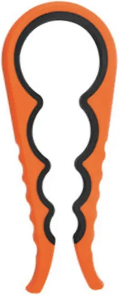 4-in-1 Allesopener - Universeel - Voor deksels en potten - Dekselopener - Flesopener - Pot Opener - Fles opener - Flesopener - Reuma Hulp - Oranje - Grijs - IXEN