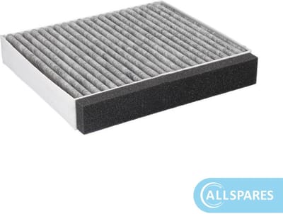 AllSpares CleanAir Koolstoffilter voor afzuigkappen geschikt voor Bosch DWZ0DX0A0 - Siemens LZ10DXA00 (197x215x35mm)