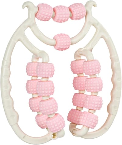 Ringvormige Leg Roller Massager met 20 Wielen voor Spierontspanning en Lichaamsvormgeving, Draagbaar Herstelhulpmiddel voor Thuisgymnastiek