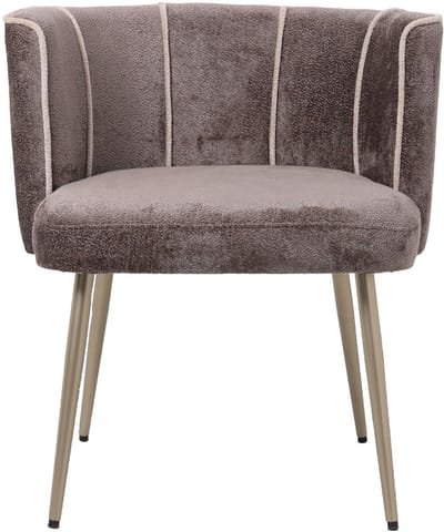 PTMD - Eetkamerstoel Nell - Bruin - 66x59x75cm