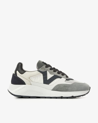 VIA VAI Owen Cody Sneakers Heren - Leer,Mesh,Su�de,Textiel - Blauw