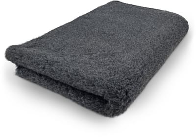 Vetbed Effen Antraciet - Antislip Hondenmat - 150 x 100 cm - Benchmat - Hondenkleed - Voor Honden - Machine Wasbaar