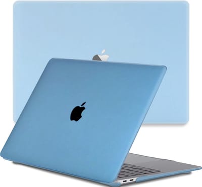 Lunso Geschikt voor MacBook Pro 16 inch (2019) cover hoes - case - Sand Light Blue