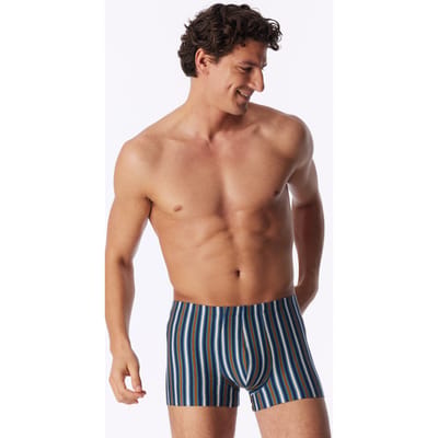 Aquablauwe gestreepte short - 95/5 4