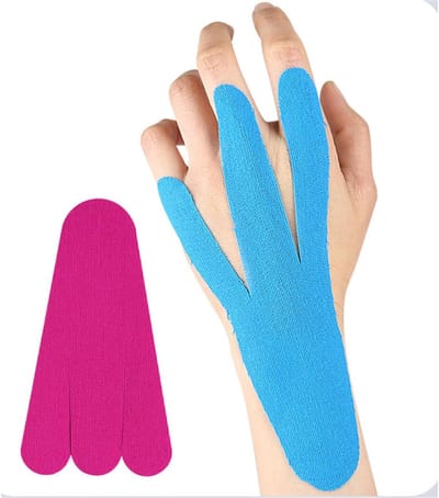 Voorgesneden kinesiologie enkelband, 20 stuks waterdichte ademende voetplantaire fasciitis pijnverlichting atletische banden, ademende elastische kinesiologie atletische spierband