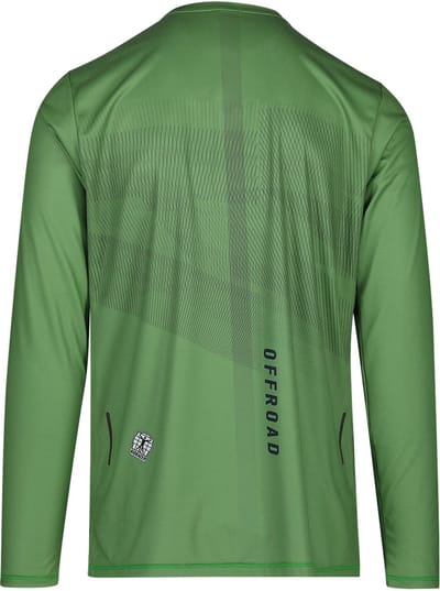BIORACER Off-Road - Fietsshirt WinterTussenseizoen - Heren - Groen - LangeMouw - Ademend&Duurzaam - Maat XS