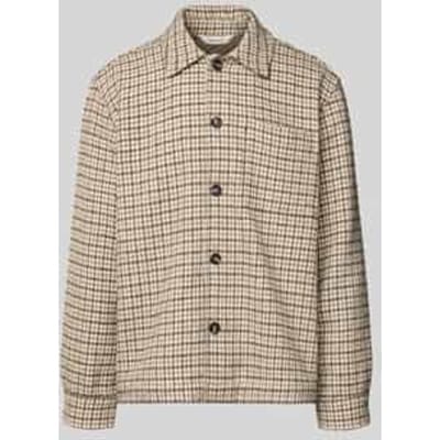 Oversized overhemdjack van wolmix, model 'REGARI'
