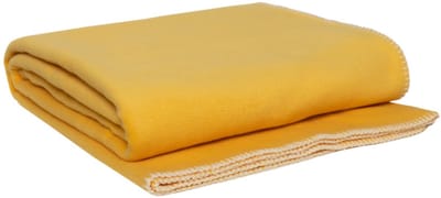 WOOOL Plaid - Fleece LUX (Custard) - 145×200cm