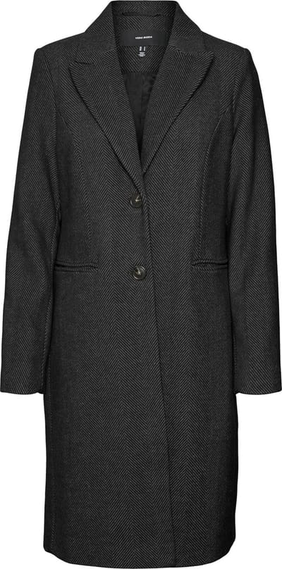 VERO MODA - VMBLAZA HERRINGBONE LONG COAT GA BOO - Dames - Gewatteerde jassen
