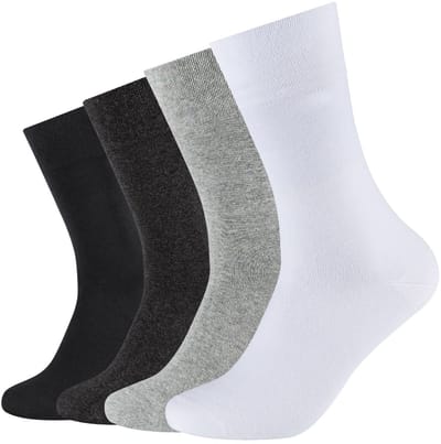 camano, Unisex, Men Ca-Soft Cotton Socks, Camano, compressievrij, verstevigd, met de hand geketeld, 4-pack, draagcomfort, modieus, comfortabel, veelzijdig, hoogwaardig, ideaal draagcomfort, geschikt voor dagelijks gebruik.