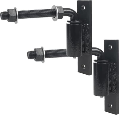 Industriële Heavy Duty Bout op 3/4 "J Bolt Gate Scharnier voor grote zware opritpoorten tot 1100 lbs, geen lasgesmeerd kogellagerscharnier, 2 verpakkingen