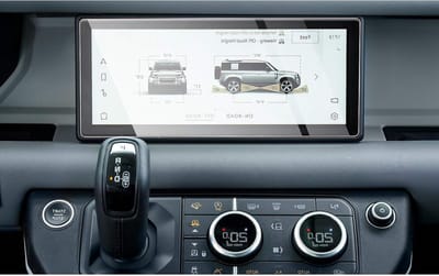 Beschermfolie voor Land Rover Defender 90 110 (2020-2022) - 9H Krasbestendig, Antivingerafdruk, Transparante Navigatieglas Bescherming
