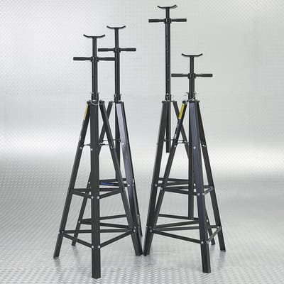 Datona® Assteunen hoog 2 ton set met spindel - 4 stuks - maximale hoogte 190 cm - Zwart