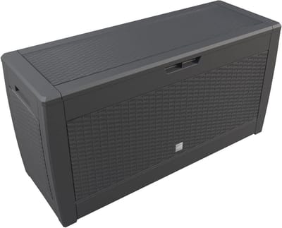 Rotan-look Kussenbox 310 Liter - Rolbare Tuinopbergbox voor Kussens en Tuinaccessoires