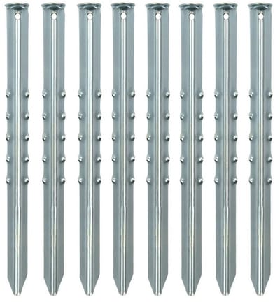 ProPlus Grondpennen/tentharingen van metaal - 40 cm - 16x stuks - XXL size - Kampeer artikelen voor tent of windscherm