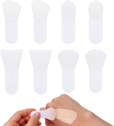 Set van 8 Gezichtsmasker Applicator Borstels - Zachte Siliconen Spatula's voor Oogmasker en Huidverzorging, Ideaal voor Klei- en Moddermaskers