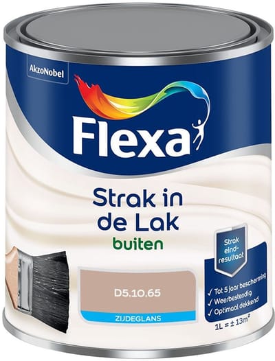 Flexa - Strak In De Lak Buitenlak Zijdeglans - D5.10.65 - Mengverf - 1 L