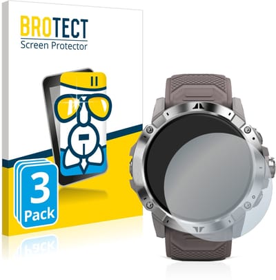 Screenprotector 3 Stuks voor Coros Vertix 2 Beschermglas transparant