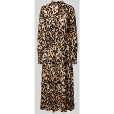 Midi-jurk met smokdetails, model 'ALIRA'