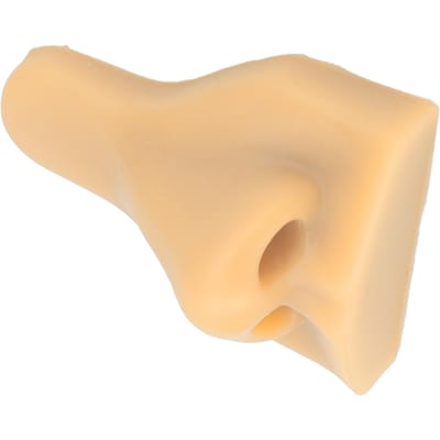 Modèle de nez 3D en silicone, flexible, pour la pratique de la suture, affichage de bijoux, couleur foncée beige clair