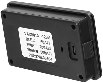 Batterij Capaciteitstester - Belasting Voltmeter - Batterij Status Meten - Draadloze Gegevensoverdracht - 2.4 Inch LCD - Zwart