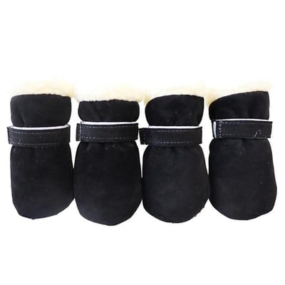 4 Stuks Huisdier Hondenschoenen voor Kleine Grote Honden Winter Warm Puppy Sneeuwlaarzen Antislip Zachte Kat Sneakers Buiten Wandelen Huisdier Hondenschoenen S