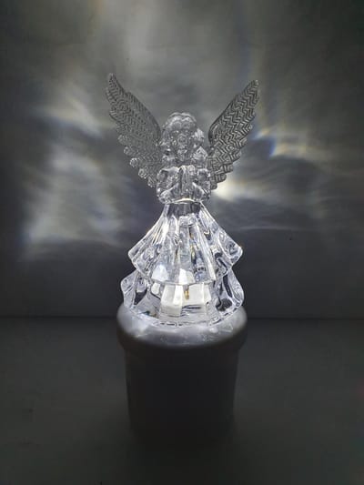 Engel - Comet 2R14 - Koud Wit - Led - Transparant - 1920 branduren - Graflicht - Grafdecoratie - Ledkaars