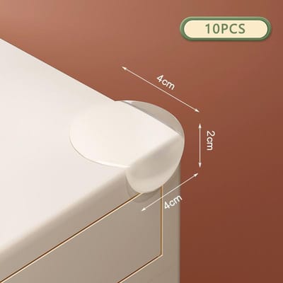Lot de 10 protections d'angle en silicone pour enfants et bébés, protection de bord de table anti-collision pour enfants brown