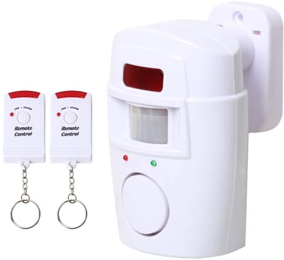 Ynkkvre - Draadloos Alarmsysteem - Bewegingsdetector - Alarmsirene - Huisalarm - Alarmkit - 105 dB Sirene - 2 Afstandsbedieningen - 105° Detectiehoek