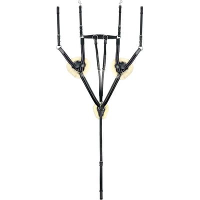 Comfort 5-Punten Paardrij Halsband met Bont York