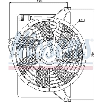 Koelventilatorwiel, motorkoeling NISSENS 85372
