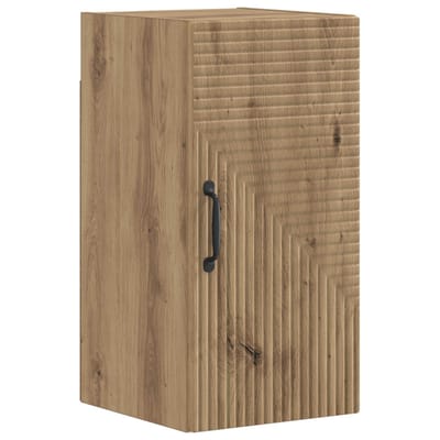 vidaXL - Badkamer - wandkast - HAARLEM - Artisanaal - eiken - 30 - x - 31 - x - 59 - cm