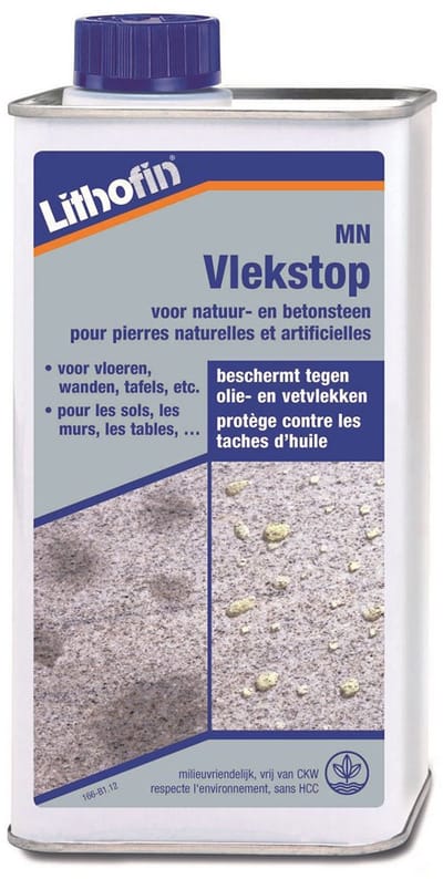 MN Vlekstop - Beschermende impregnering NATUURSTEEN - Lithofin - 1 L