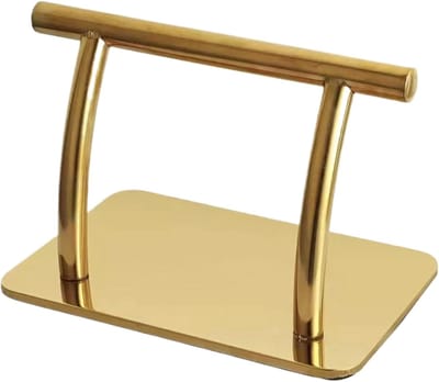 Voetsteun - Ondersteunend Pedaal - Salon Comfort - Roestvrij Staal - 38 x 25 x 6 cm - Goud