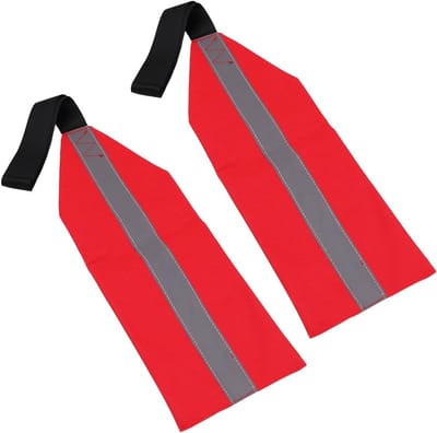 Veiligheidsvlaggen voor Kajak en Canoe - Reflecterende Waarschuwingsvlaggen voor Reis en Wateractiviteiten - 2 Stuks Veiligheidsaccessoires