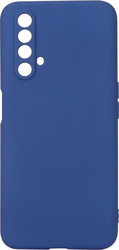 Shop4 - Realme X3 SuperZoom Hoesje - Zachte Back Case Mat Donker Blauw