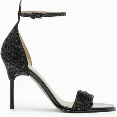 AllSaints Betty Sparkle Sandal Black Maat: 37 | Sandalen Outlet | Dames | Zwart