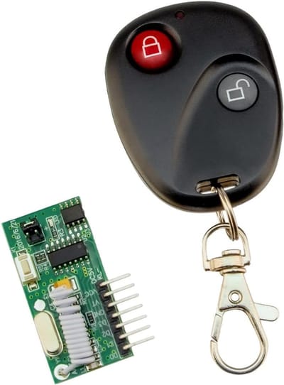 Draadloze afstandsbediening - Zender ontvanger - Klep bediening - Handmatige controle - 1 zender - Zwart