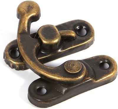 Antieke Messing Beveiliging voor Houten Dozen 35x28x8mm met 48 Schroeven voor Sieraden, DIY Projecten en Vogelhuisjes