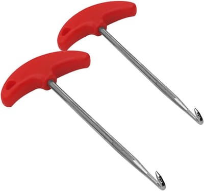 Schoenveter Spanner - Veters Trekker - Schaatsen Aantrekken - Duurzaam Materiaal - 2 Stuks - Rood