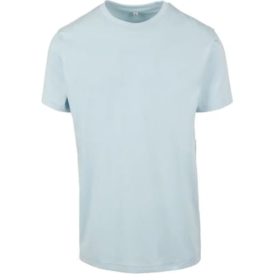 Build Your Brand - Rond Hals T-Shirt - Ocean Blue maat L